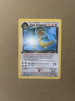 Dark Dragonite 22/82 Non Holo Rare 1st Edition Team Rocket Pokemon Near Mint - Image 2