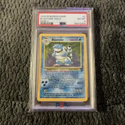 1999 Pokemon TCG Blastoise Base Set 2 Holo Rare PSA 6 EX-MT 2/102 - Image 1