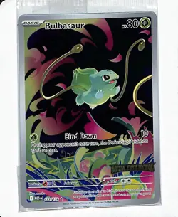 Pokemon TCG Bulbasaur Mega Evolution Illustration Rare 133/132 Stamped SEALED - Image 1