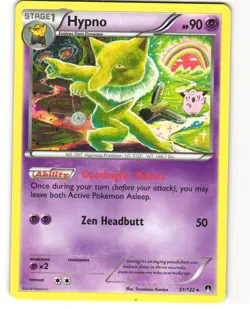 Hypno Rare Pokemon TCG BREAKpoint 51/122 LP - Image 1