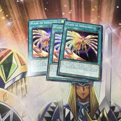 X3 Flash Of Heraldry - ALIN-EN056 - NM - 1St Ed - Yu-Gi-Oh! - Image 1