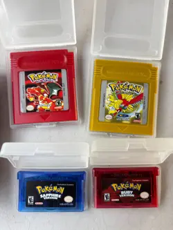 Pokemon Red, Gold, Ruby, Sapphire Game Boy Cartridges USA Version - Image 2