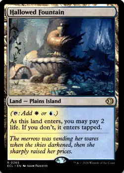 MTG Hallowed Fountain NON FOIL NM R 265 Lorwyn Eclipsed - Image 1