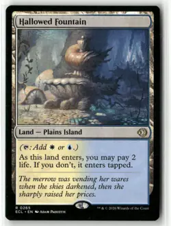 MTG Hallowed Fountain R Lorwyn Eclipsed 265 Regular NM - Image 1