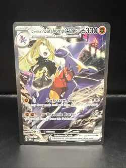 Pokemon Destined Rivals Cynthia's Garchomp EX Special Illustration Rare 232/182 - Image 2