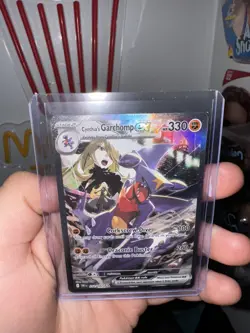 Pokemon Destined Rivals Cynthia's Garchomp EX Special Illustration Rare 232/182 - Image 1