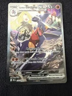 Cynthia’s Garchomp ex Special Illustration Rare 232/182 Destined Rivals Pokemon - Image 3