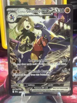 Pokemon Destined Rivals Cynthia's Garchomp EX Special Illustration Rare 232/182 - Image 2