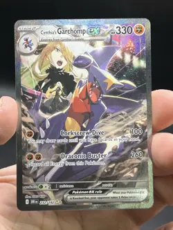 Pokemon Cynthia's Garchomp ex 232/182 Special Illustration Rare Destined Rivals - Image 3