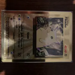 Pokemon Gold Metal Pikachu Card 58/102 - Celebrations Ultra Premium Collection - Image 1