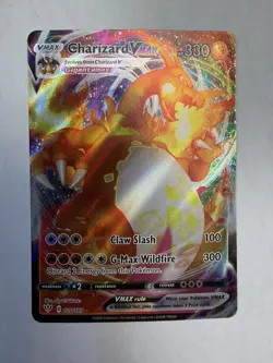 Pokemon TCG Charizard VMAX Darkness Ablaze Holo Ultra Rare Card 020/189 - Image 1