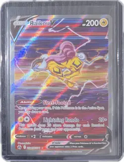 Raikou V GG41/GG70 Pokemon Crown Zenith Galarian Gallery Holo Ultra Rare LP Card - Image 1