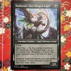 Magic: The Gathering FFVII Sephiroth Fabled SOLDIER & One-Winged Angel Cards Lot - Image 2
