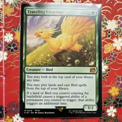 Traveling Chocobo Final Fantasy Universes Beyond Regular Creature Mythic Green . - Image 1