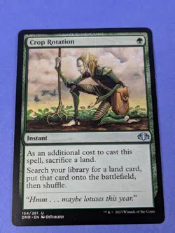 MTG Magic: Dominaria Remastered: Crop Rotation #154/261 Uncommon - NM - Image 1