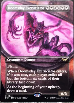 Doomsday Excruciator #346 Duskmourn House of Horror Borderless Regular Rare - Image 1