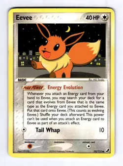 Eevee Unseen Forces #55 (2005) Common MP Pokemon - Image 1