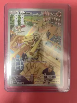 Pokemon TCG Timburr Twilight Masquerade 183/167 Illustration Rare Holo EN - Image 1