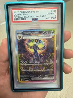 Pokemon Umbreon Prismatic Evolutions Special Illustration Rare #161 PSA 10 - Image 1