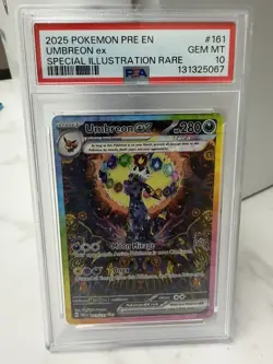 Pokemon Umbreon Prismatic Evolutions Special Illustration Rare #161 PSA 10 - Image 4