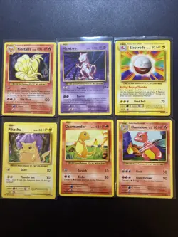 Lot of (6) Pokemon XY Evolutions Cards Ninetales Holo Mewtwo Pikachu NM - Image 1
