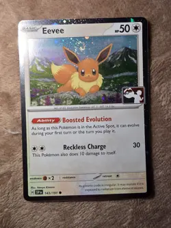 Eevee 143/191 Pokemon Prize Pack Series 7 Cosmo Holo Play! Stamped - Image 1