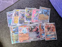 Pokemon EX GX 12 Card Lot - Sharpedo EX #XY200, Tyranitar EX #43, Lucario EX #17 - Image 1