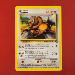 5-08-13 PWE pokemon unplayed 1999 jungle 47/64 tauros - Image 1