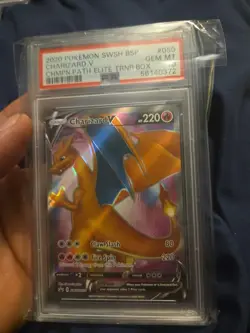 2019-2023 Pokemon SWSH Black Star Promos Charizard V #SWSH050 PSA 10 - Image 2