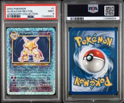 PSA 9 2002 Pokemon Legendary Collection Alakazam REVERSE FOIL #1/110 - Image 3