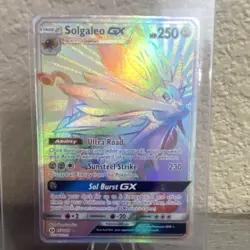 Pokemon Solgaleo GX 155/149 SM Base Set Secret Rare Full Art Holo 250HP EN - Image 1