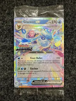 SEALED Glaceon ex 26/131 Prismatic Evolutions STAMPED Surprise Box Promo Pokemon - Image 1