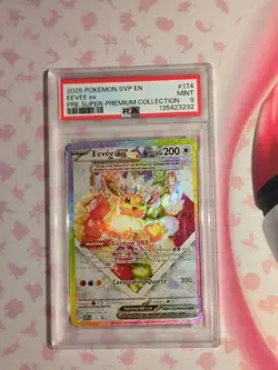 Eevee 174 PROMO PSA 9 BLACK STAR HOLO Prismatic Evolutions Pokemon Super Premium - Image 1