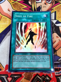 Soul of Fire fotb-en031 Unltd Ed (VLP/LP) Super Rare Yu-Gi-Oh! - Image 1