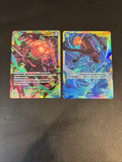 Roronoa Zoro OP06-118 SEC, Sanji Sec 119 English One Piece TCG - Image 1