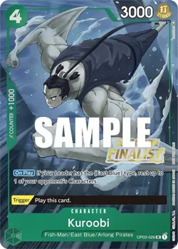 One Piece TCG Kuroobi OP03-026 (Online Regional 2023) [Finalist] - Image 1
