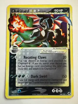 2006 Pokemon EX Dragon Frontiers Charizard GOLD STAR Holo 100/101 Delta Species - Image 1