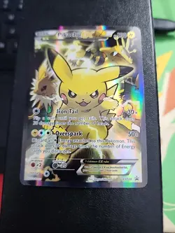 2016 Pokemon XY Black Star Promo Pikachu EX Red & Blue Collection #XY124 - Image 1
