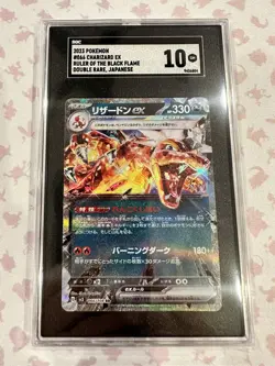Charizard 066/108 EX RR Pokemon Card Ruler Of The Black Flame SGC 10 Gem Mint - Image 1