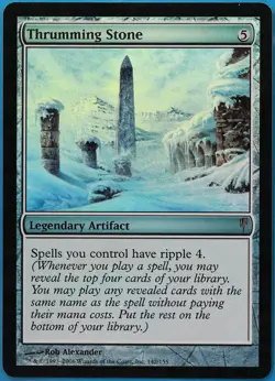Thrumming Stone FOIL Coldsnap PLD Rare MAGIC MTG CARD (ID# 501310) ABUGames - Image 1