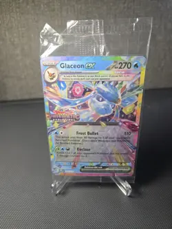 (STAMPED) Glaceon ex 026/131 Prismatic Evolutions Promo Pokemon Card - Image 1