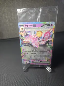 Espeon ex 034/131 Prismatic Evolutions Stamped Promo Pokemon Card 2025 NM - Image 1