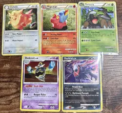 Vintage Black & White Era Holo Pokemon Card Lot 5 Cards - Image 1