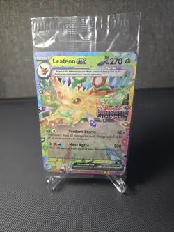 NEW/SEALED Leafeon ex 006/131 Prismatic Evolutions Stamped Promo Pokemon Card - Image 1