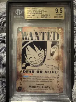 BGS 9.5 - Monkey.D.Luffy (118) (Wanted Poster) - Carrying On His Will (OP13) - Image 1