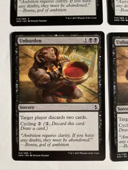 4x Mtg Amonkhet Unburden NM Magic Karte Magic The Gathering - Image 2