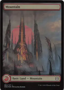 Mountain () - Full Art - FOIL - L Phyrexia: All Will Be One 265 - MTG - Image 1