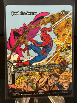 Feed The Swarm M 16 MTG Spider-Man Magic The Gathering ENGLISH BORDERLESS 0016 - Image 1