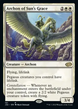 MTG ARCHON OF SUN's GRACE 151 EXC - ARCONTE DELLA GRAZIA SOLARE - J22 - MAGIC - Image 1