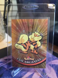 2000 Topps Chrome Pokemon TV Animation Edition Arcanine #59 Super MINT! Crispy! - Image 1